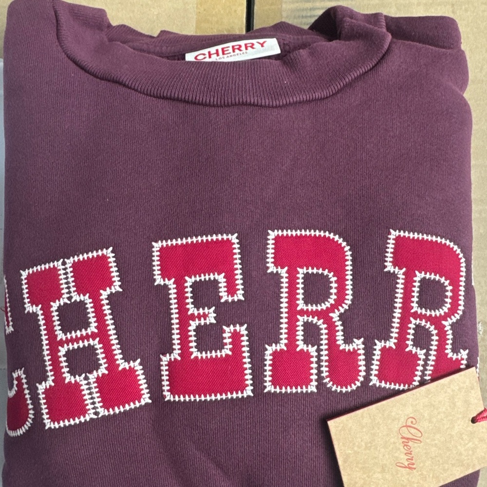 Cherry LA Purple and Red Sweater